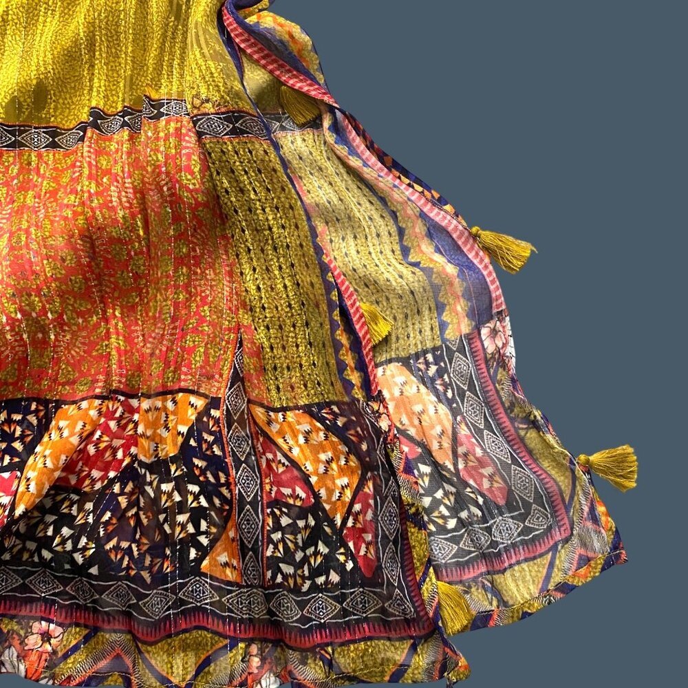 Bhanuni By Jyoti Anthropologie Citron Sleeveless Maxi Dress S slip dress lined t - Picture 10 of 15
